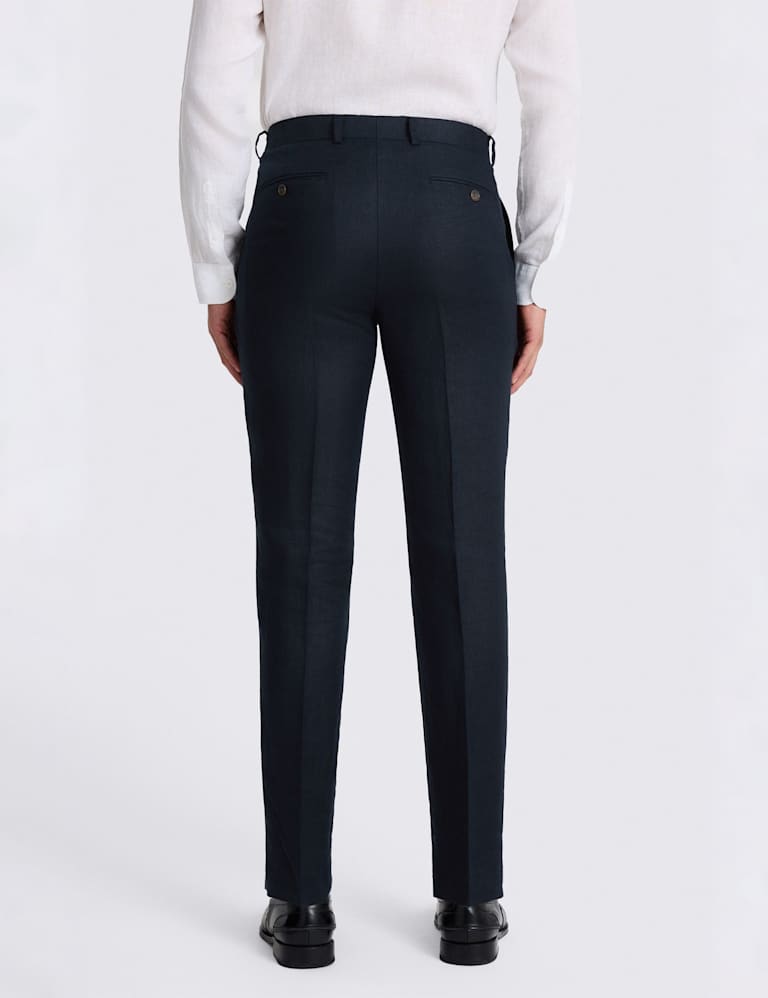 Tailored Fit Pure Linen Double Breasted Suit 4 of 5