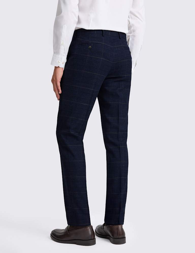 3 Piece Slim Fit Check Stretch Suit 5 of 7