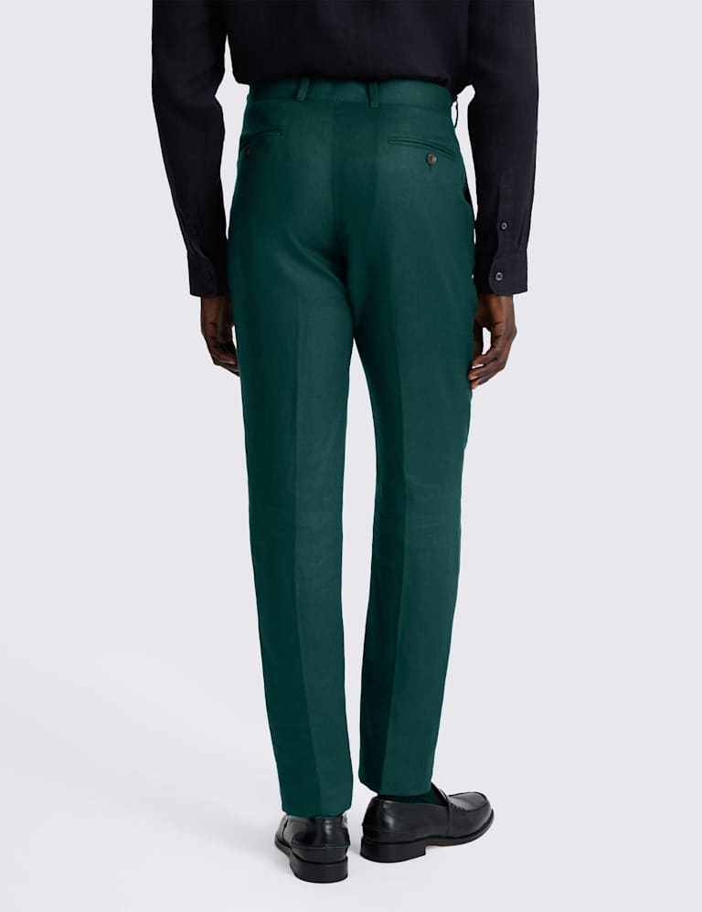 Slim Fit Pure Linen Double Breasted Suit 4 of 5