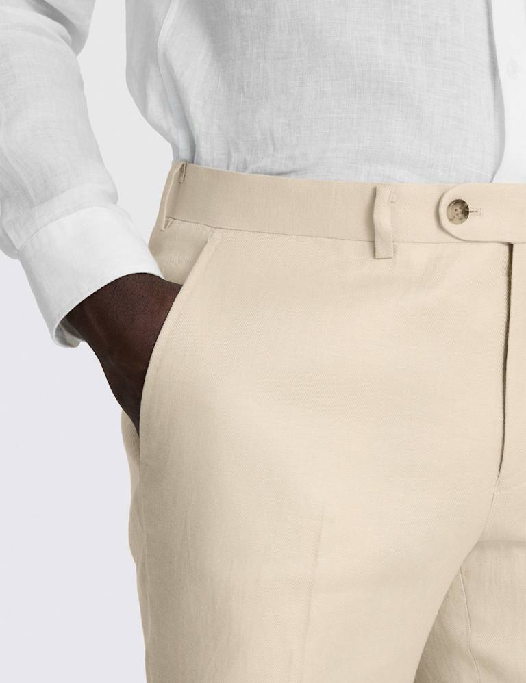 Tailored Fit Pure Linen Twill Suit 2 of 6