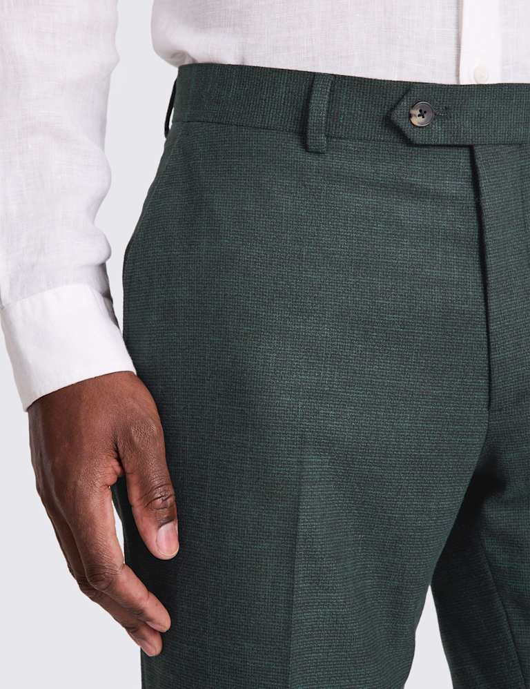 3 Piece Slim Fit Puppytooth Suit 4 of 7