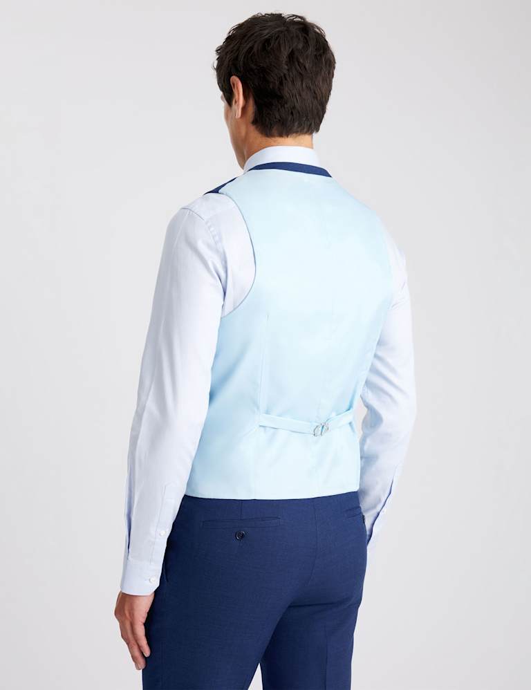 3 Piece Slim Fit Slub Textured Suit 3 of 7