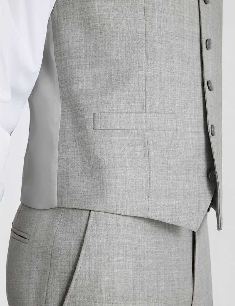 3 Piece Slim Fit Wool Blend Marl Suit 4 of 7