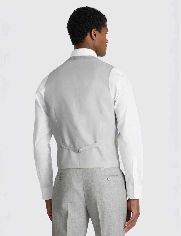 3 Piece Slim Fit Wool Blend Marl Suit 6 of 7