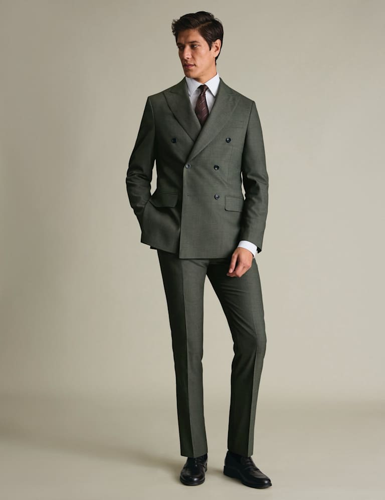 Slim Fit Pure Wool Double Breasted Suit 1 of 4