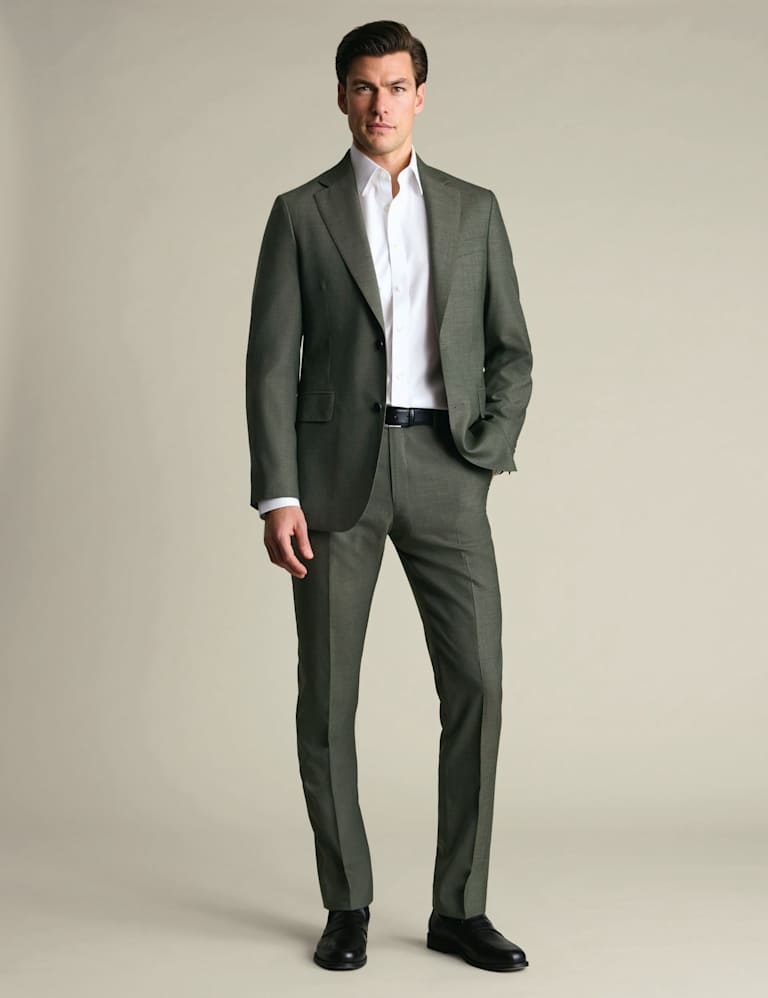 Slim Fit Pure Wool Double Breasted Suit 2 of 4