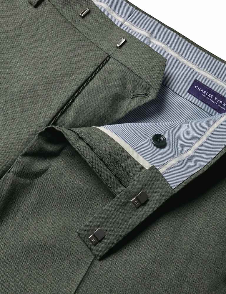 Slim Fit Pure Wool Double Breasted Suit 3 of 4