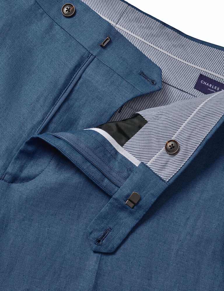 Slim Fit Pure Linen Twill Suits 2 of 4