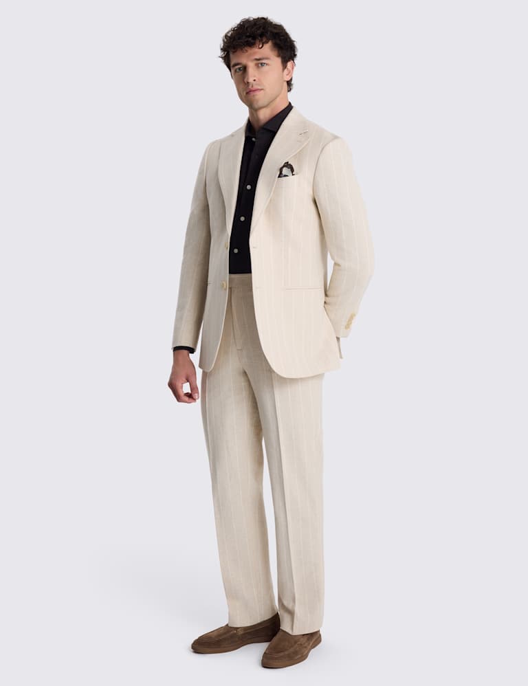 Relaxed Fit Linen Rich Striped Suit 4 of 4