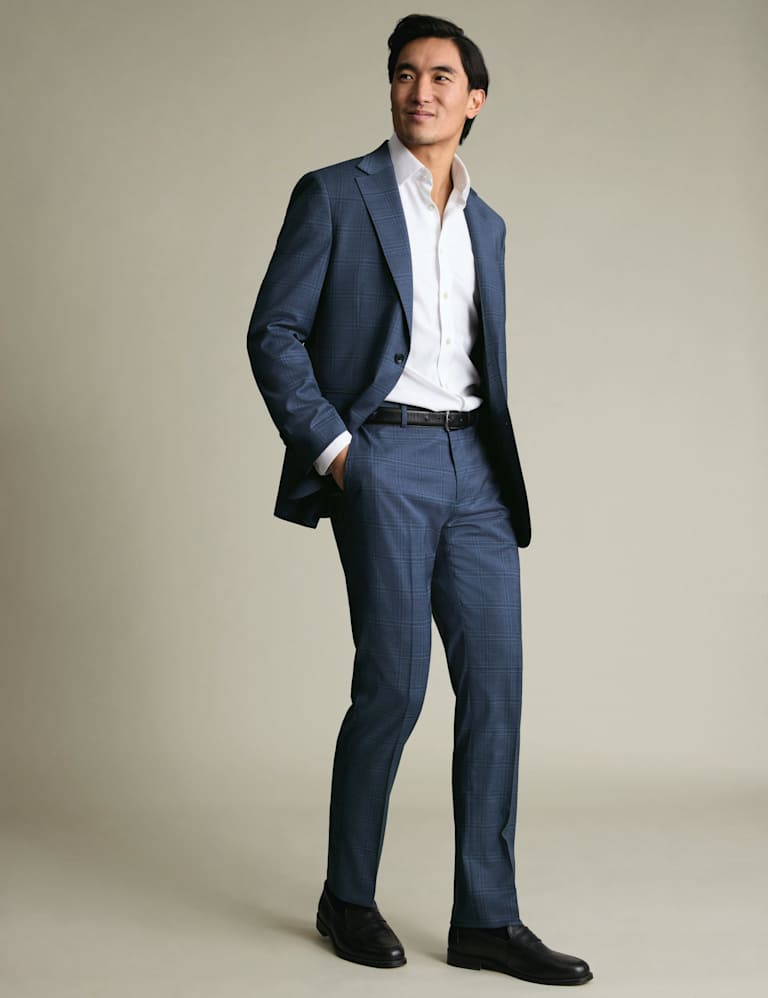 2 Piece Slim Fit Wool Rich Check Suit 2 of 4