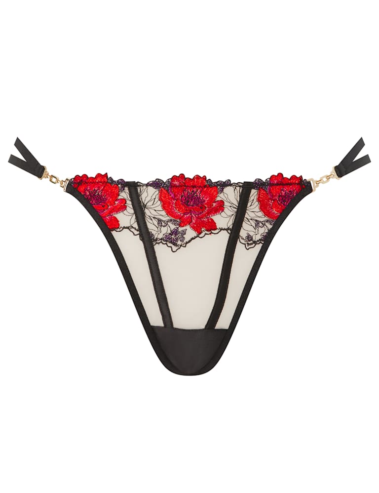 Sheer Floral Wired Balcony Bra Set (A-D) 3 of 9