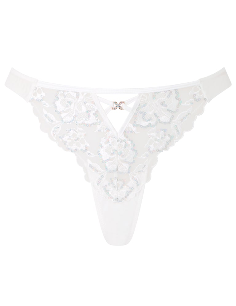 Floral Lace Wired Full Cup Bra Set (A-G) 3 of 9