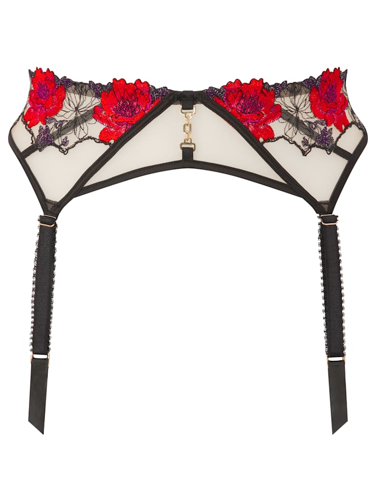 Sheer Floral Wired Balcony Bra Set (A-D) 4 of 9