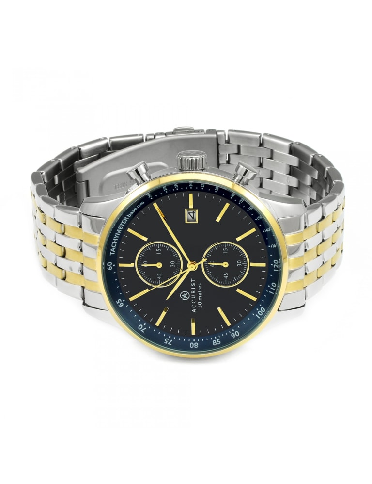Accurist Chrono Stainless Steel Watch Accurist M S
