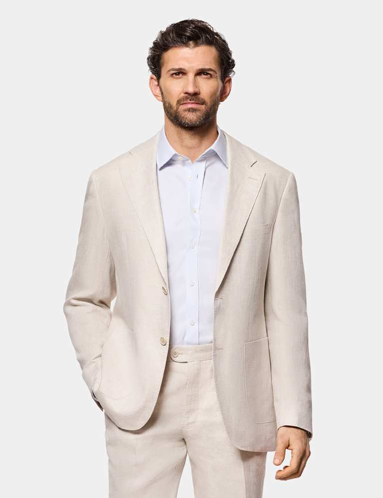 Tailored Fit Pure Linen Suit 1 of 5
