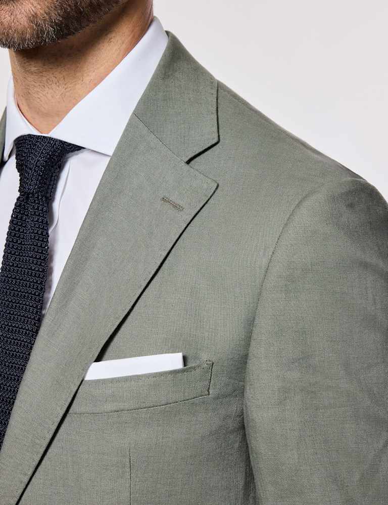 Tailored Fit Pure Linen Suits 1 of 4