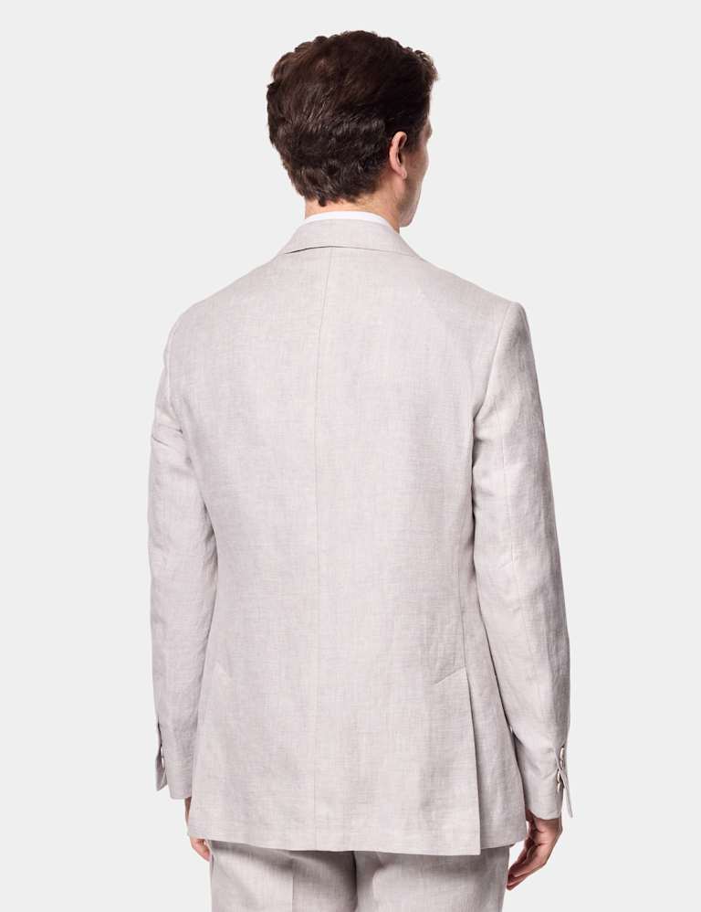 3 Piece Tailored Fit Pure Linen Suit 4 of 6