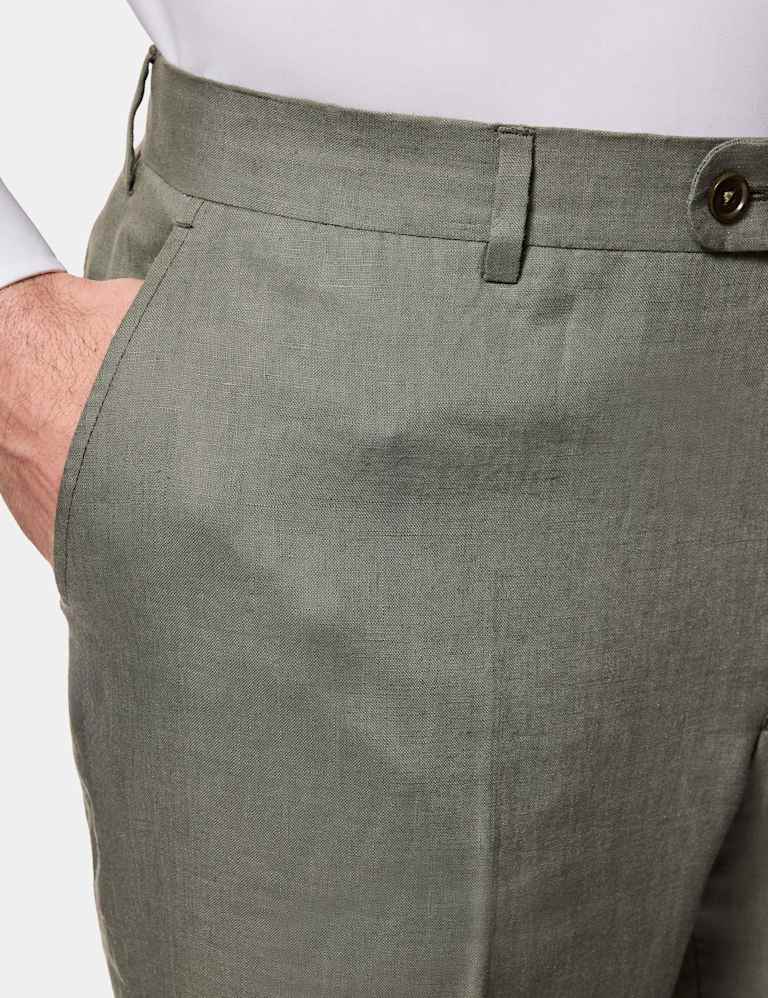 Tailored Fit Pure Linen Suits 2 of 4