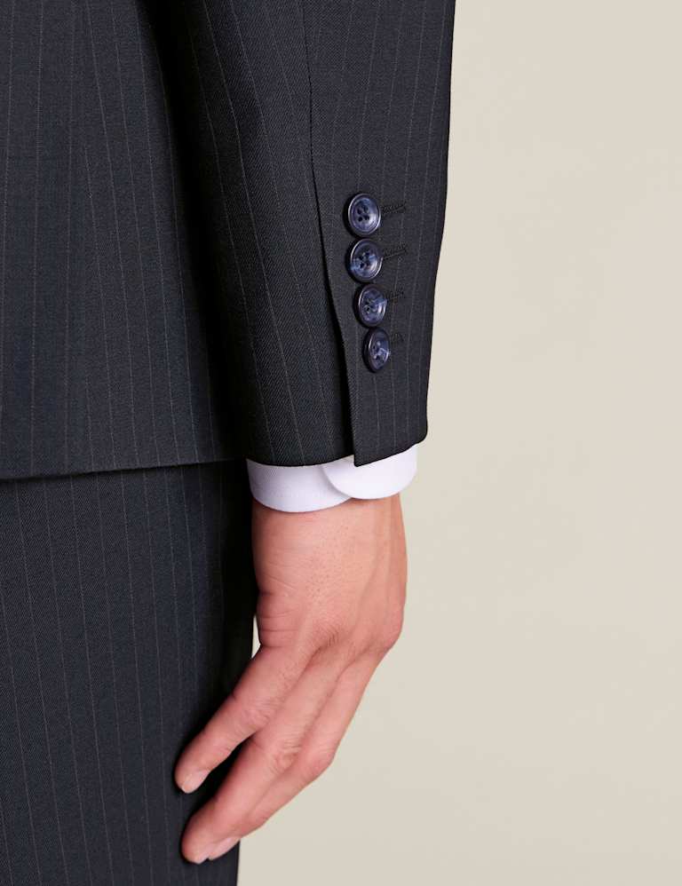 Slim Fit Wool Rich Pinstripe Suit 2 of 4