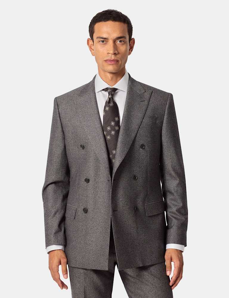 Pure Wool Herringbone Suit 1 of 3