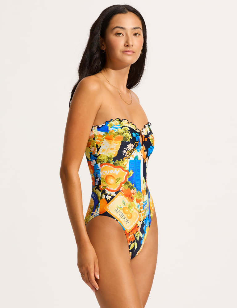 Printed Bandeau Swimsuit 4 of 7