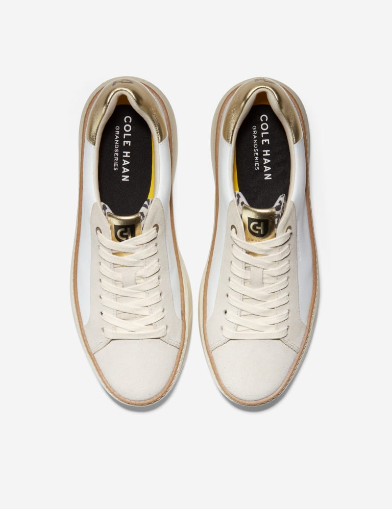 GrandPro Topspin Leather Lace Up Trainers Cole Haan M S IE