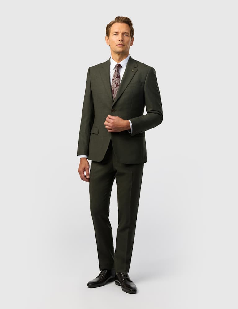 2 Piece Slim Fit Wool Rich Stretch Flannel Suit 2 of 4