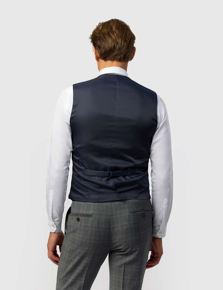 3 Piece Slim Fit Wool Blend Suit 6 of 6