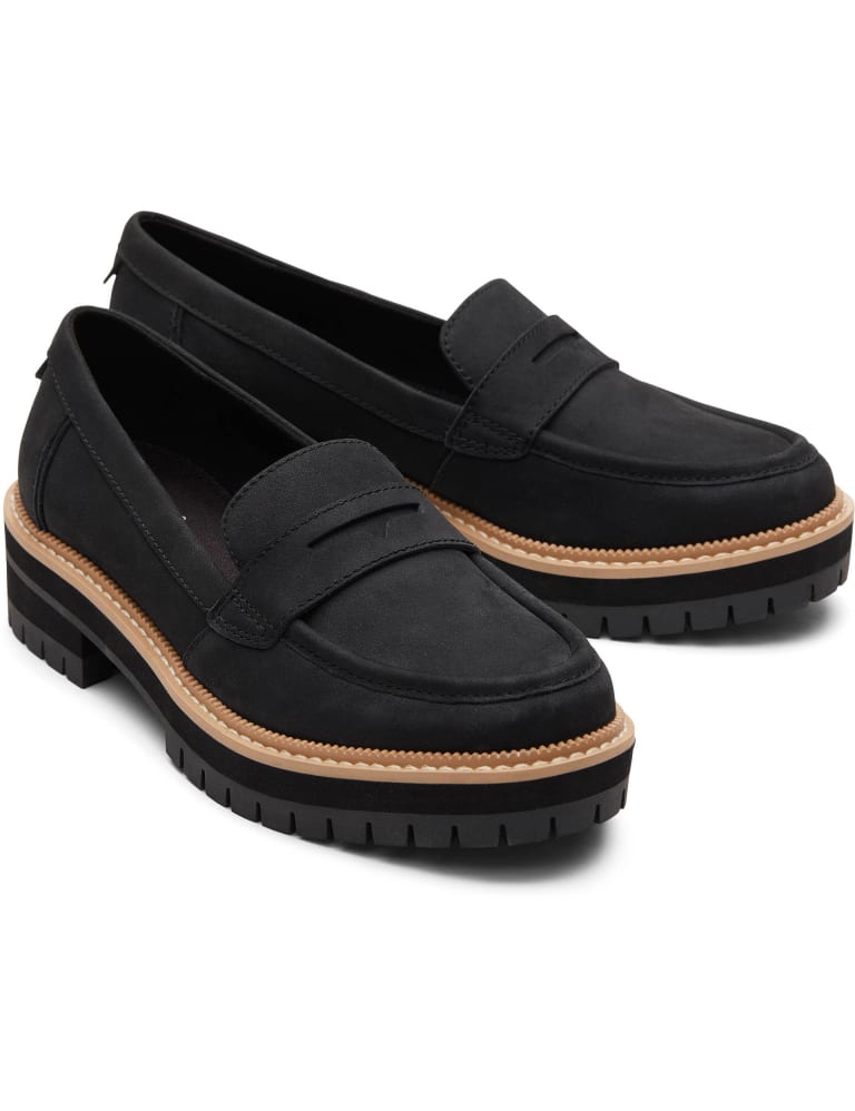 Suede Slip On Chunky Loafers 3 of 5