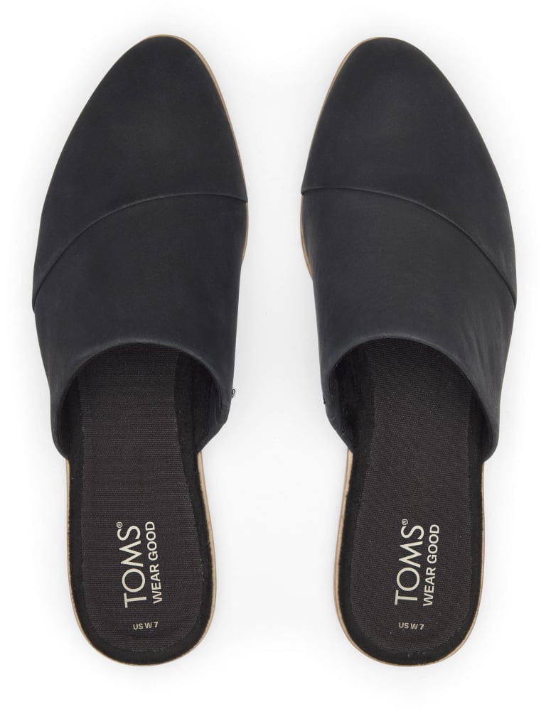 Leather Slip On Mules 2 of 5