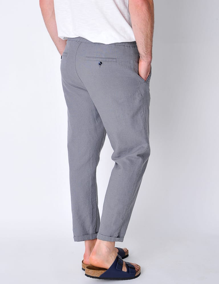 Tapered Fit Cotton Rich Lightweight Trousers 5 of 6