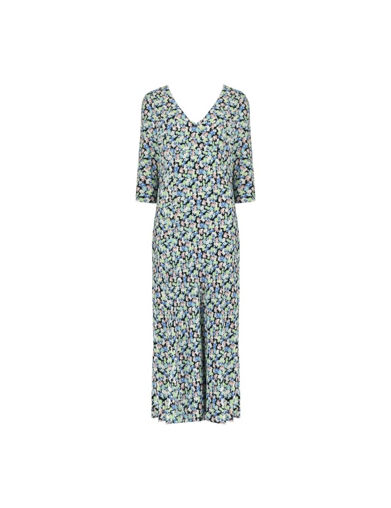 Floral V-Neck Midi Tea Dress | RO&ZO | M&S