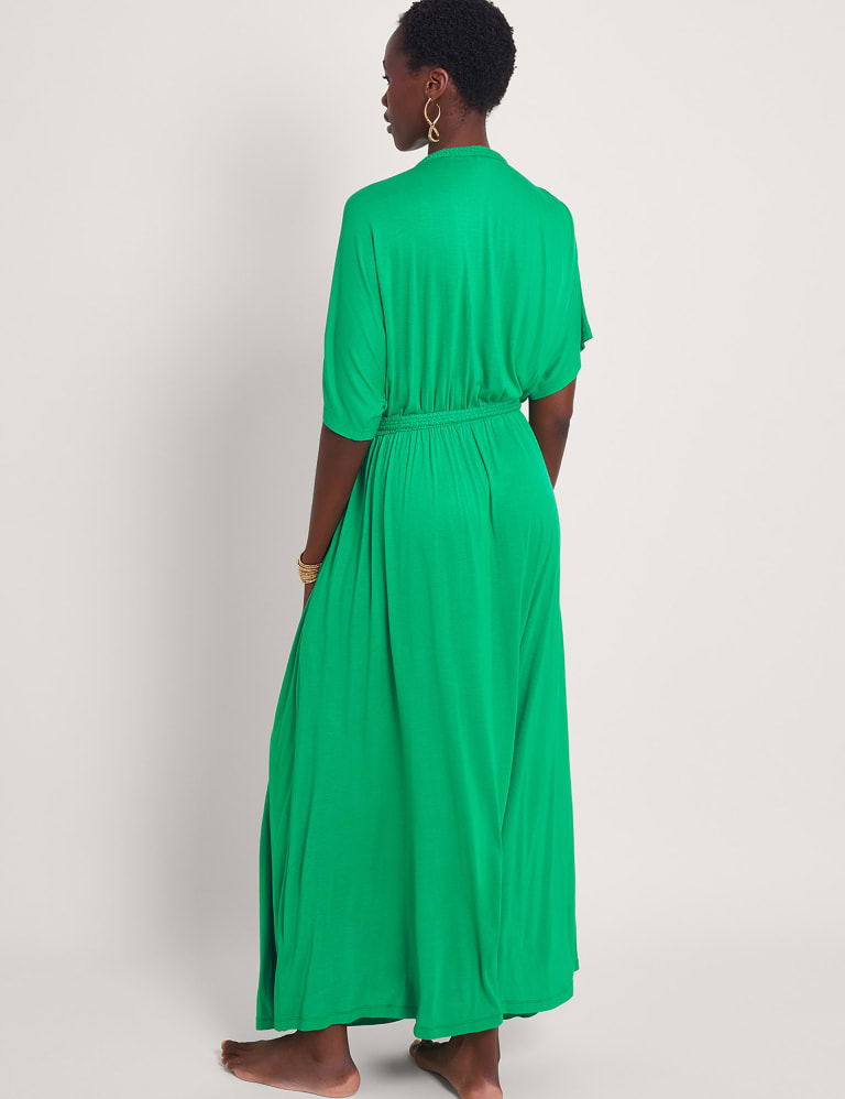 Jersey V-Neck Belted Maxi Waisted Dress | Monsoon | M&S