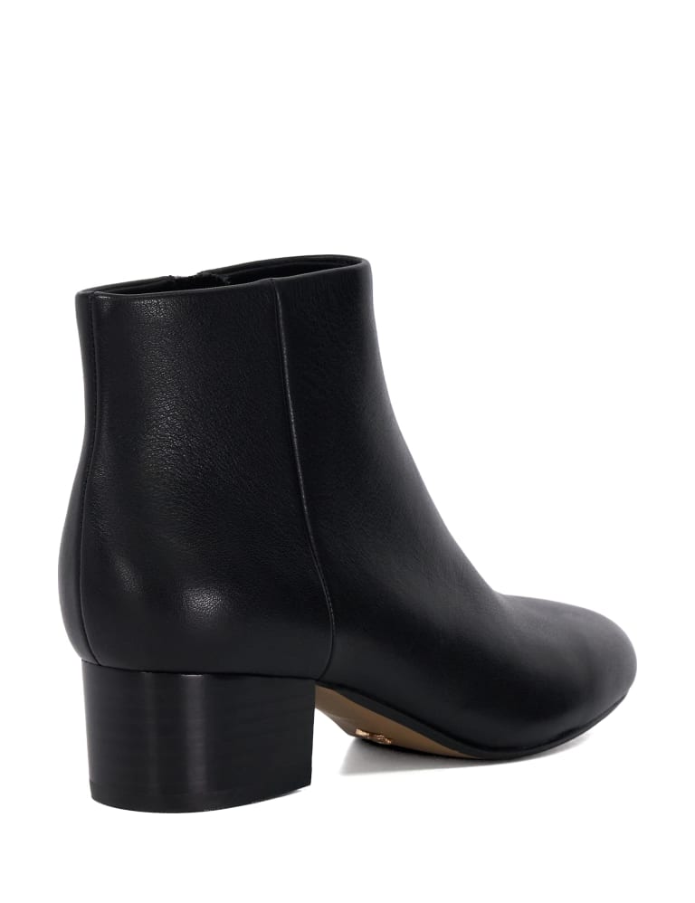 Leather Block Heel Ankle Boots 4 of 4