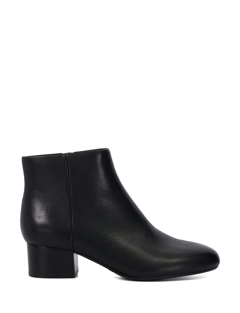 Leather Block Heel Ankle Boots 1 of 4