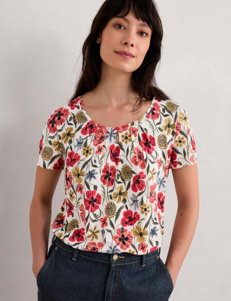 Cotton Rich Floral T-Shirt 3 of 5