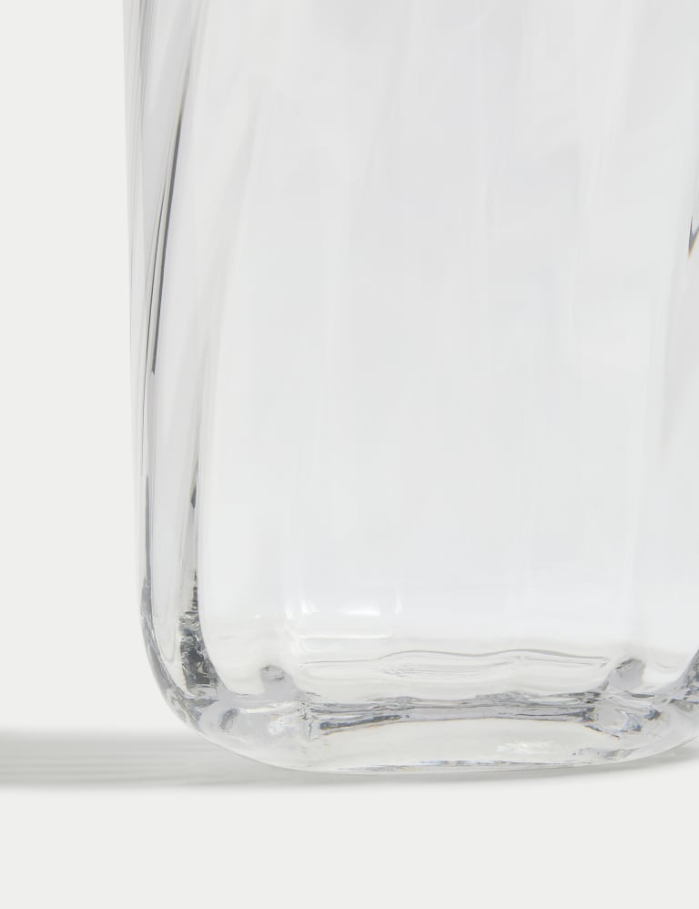 Swirl Ridged Glass Vase 4 of 4