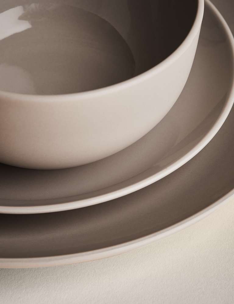 12 Piece Everyday Stoneware Dinner Set | M&S Collection | M&S 