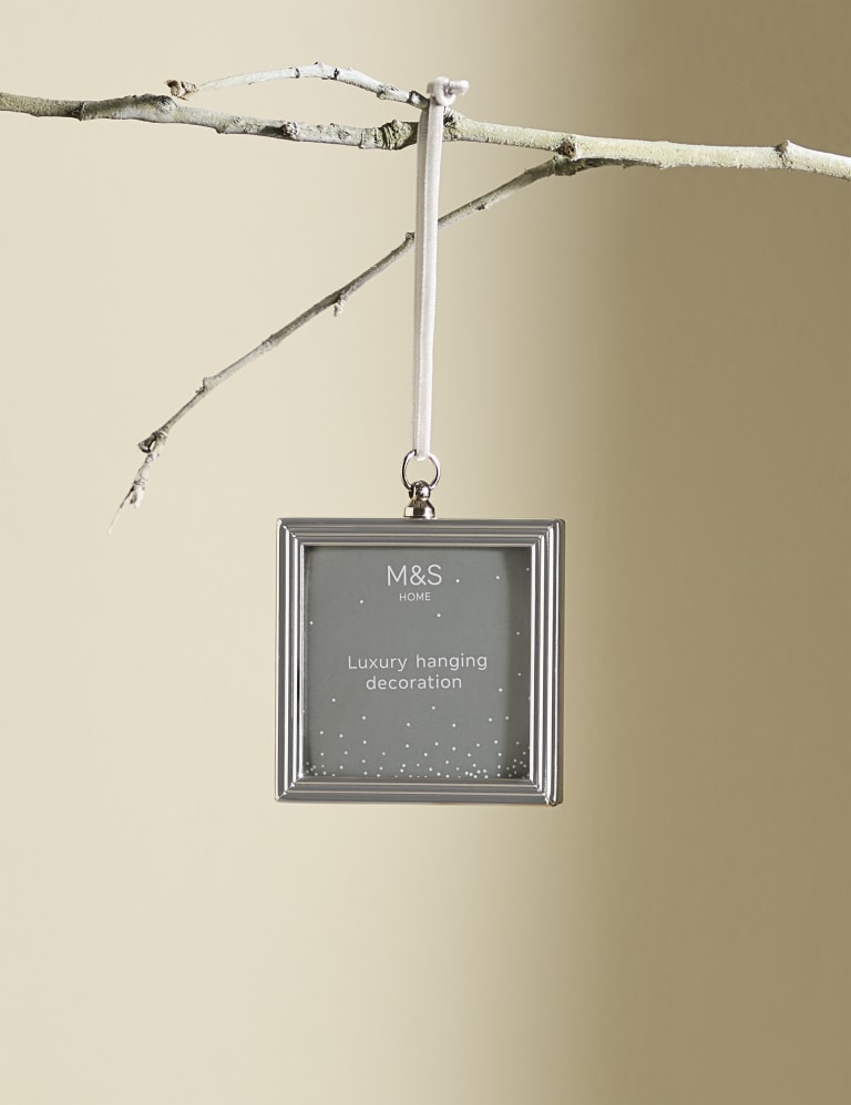 Silver Hanging Photo Frame Decoration 1 of 3