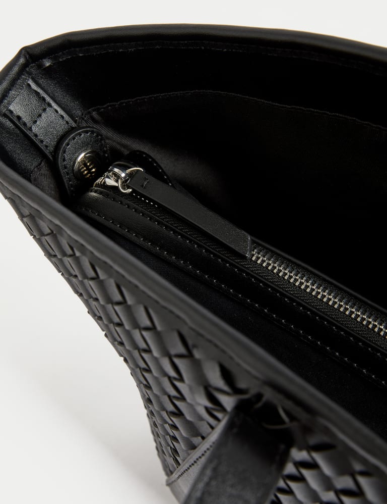 Faux Leather Woven Tote Shopper | M&S Collection | M&S