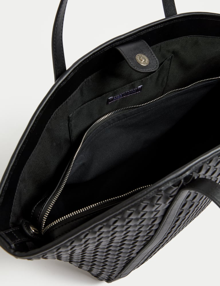 Faux Leather Woven Tote Shopper | M&S Collection | M&S
