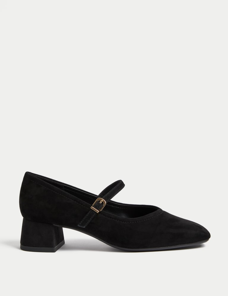 Block heel strap shoes hotsell