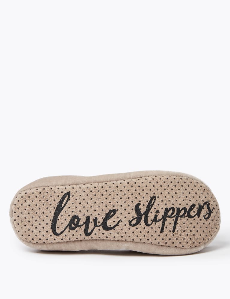 Fluffy Bow Ballerina Slippers M S Collection M S IE