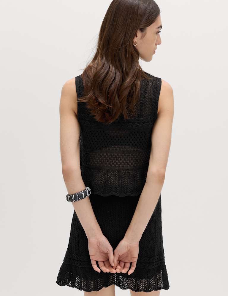 Cotton Rich Knitted Vest & Skirt Set 3 of 6