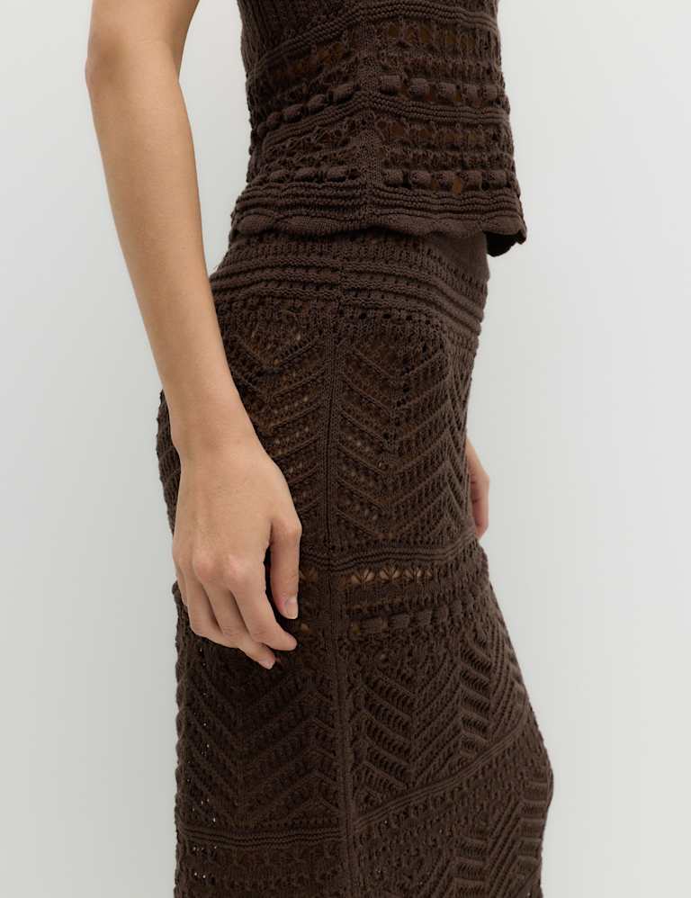 Cotton Rich Pointelle Knitted Vest & Skirt Set 3 of 6