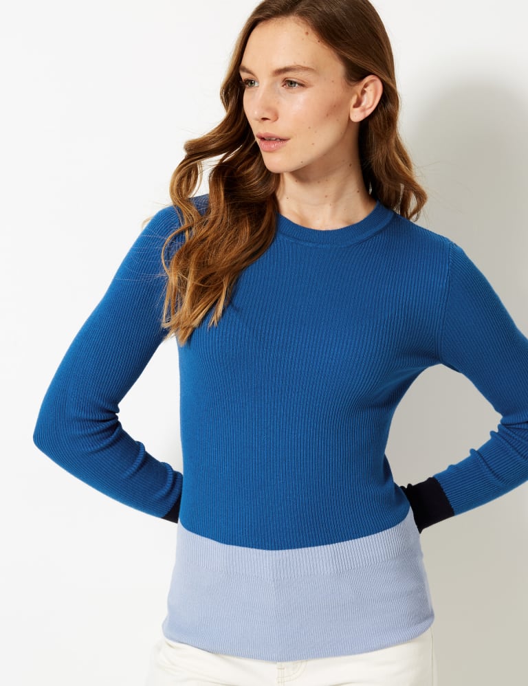 Marks and spencer colour block jumper top