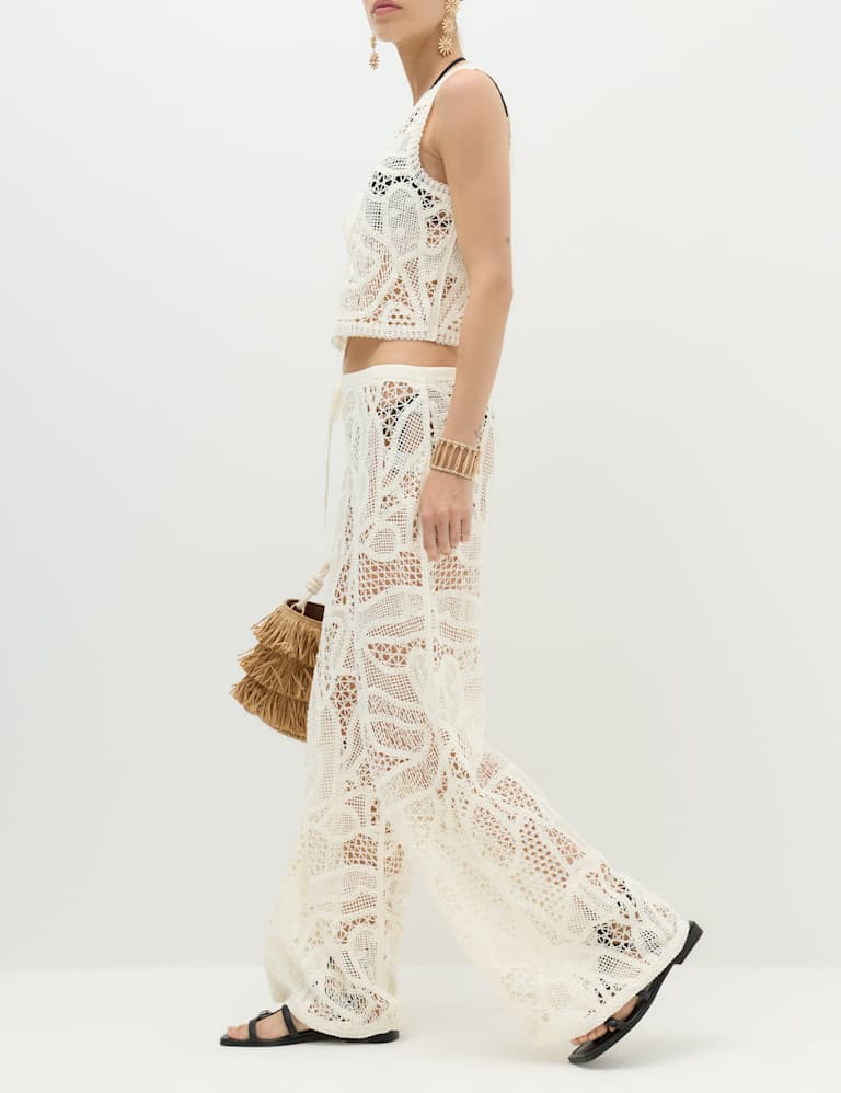 Crochet Style Knitted Waistcoat & Trousers Set 6 of 6