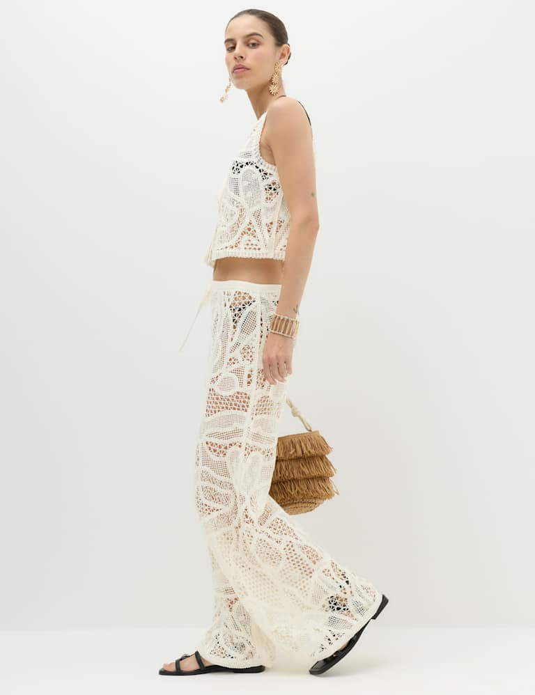 Crochet Style Knitted Waistcoat & Trousers Set 3 of 6