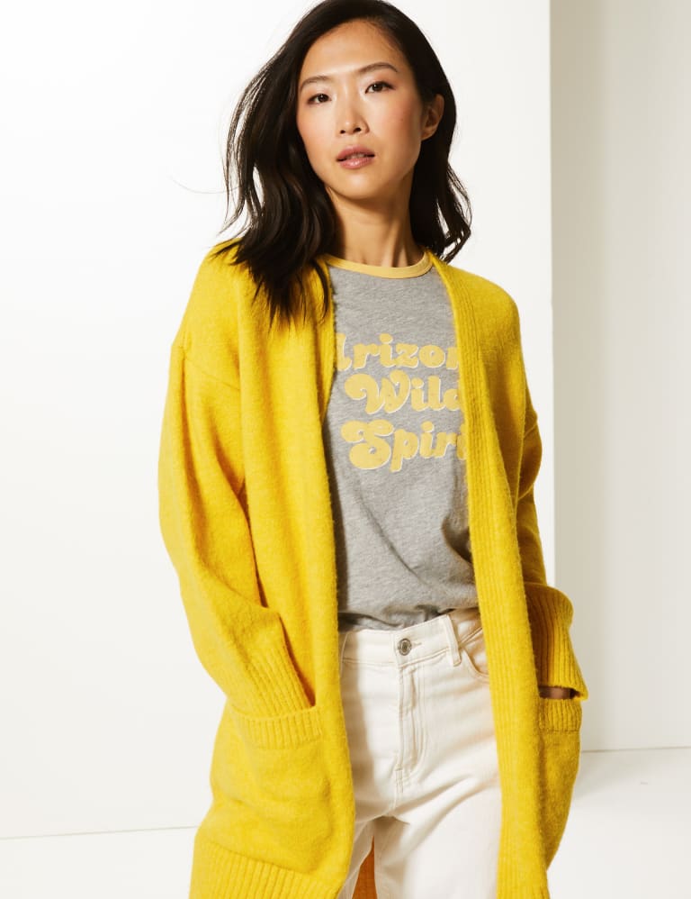 Marks and spencer mustard cardigan shop