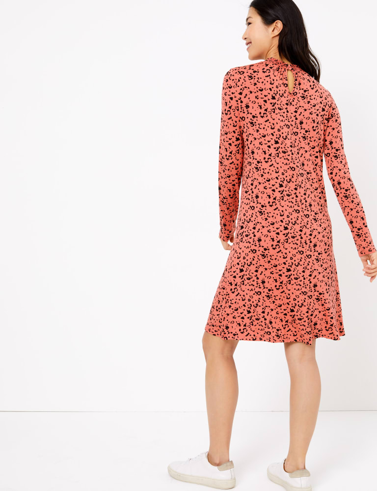 Animal print swing dress hot sale